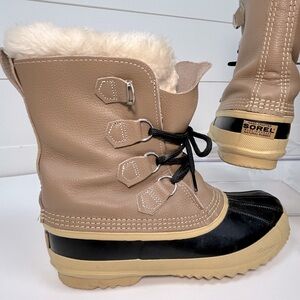 Sorel Women Outdoor Duck Rubber Heavy Duty Insulated Lined Boots Shoes Size 9